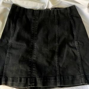 Black Jean Skirt
